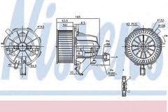 Ventilator habitaclu bord AUDI A5 Cabriolet 8F7 NISSENS 87215