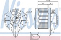 Ventilator habitaclu bord AUDI A6 Avant 4B5 C5 NISSENS 87221