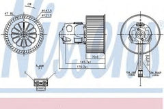 Ventilator habitaclu bord BMW 7 F01 F02 F03 F04 NISSENS 87240