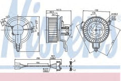 Ventilator habitaclu bord CITROEN BERLINGO MF NISSENS 87048