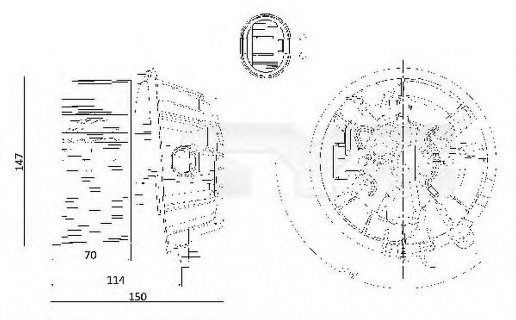 Ventilator habitaclu bord CITROEN C3 I FC TYC 505-0001
