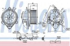 Ventilator habitaclu bord CITROEN XSARA cupe N0 NISSENS 87042