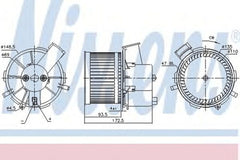 Ventilator habitaclu bord FIAT PANDA 169 NISSENS 87405