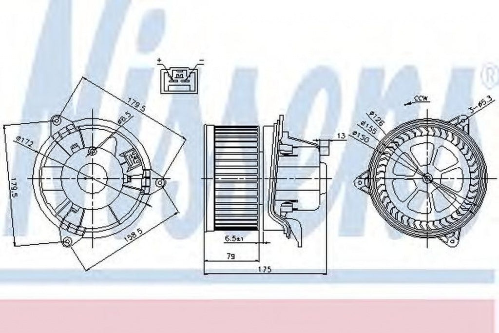 Ventilator habitaclu bord FORD MONDEO III combi BWY NISSENS 87027