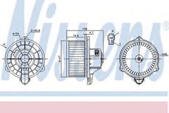 Ventilator habitaclu bord FORD RANGER ES ET NISSENS 87161
