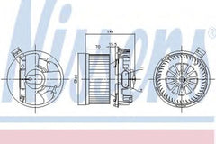 Ventilator habitaclu bord NISSAN NOTE E11 NISSENS 87209