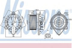 Ventilator habitaclu bord OPEL VIVARO platou sasiu E7 NISSENS 87173