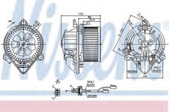 Ventilator habitaclu bord PEUGEOT PARTNER caroserie 5 NISSENS 87053