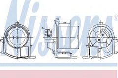 Ventilator habitaclu bord RENAULT CLIO II caroserie SB0 1 2 NISSENS 87047