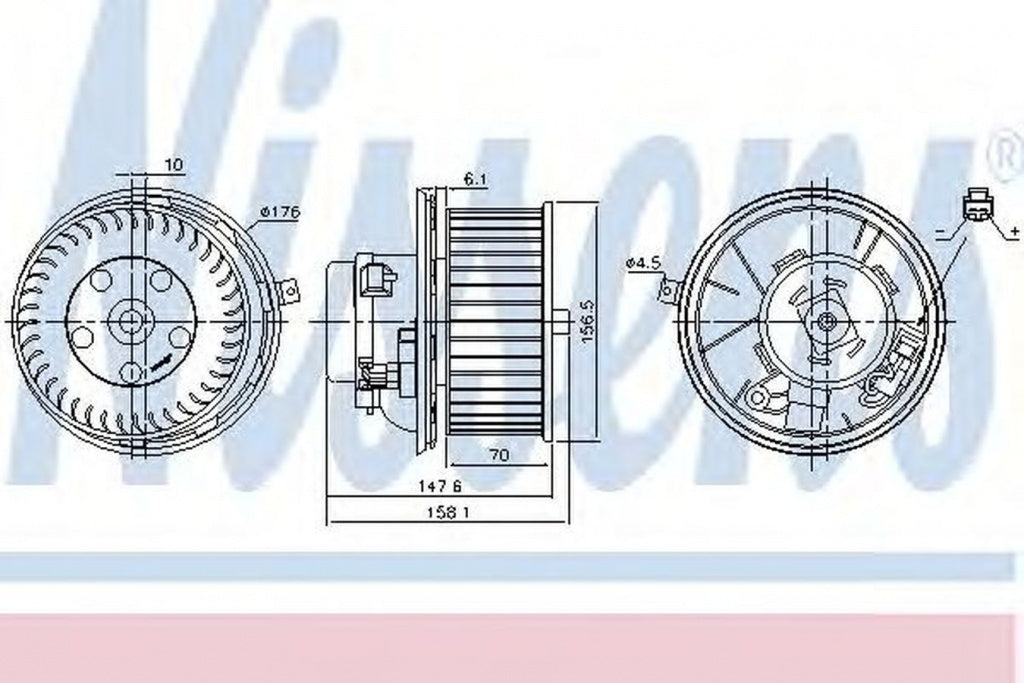 Ventilator habitaclu bord RENAULT LAGUNA II BG0 1 NISSENS 87187