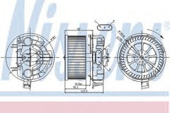 Ventilator habitaclu bord RENAULT MEGANE II Coup-Cabriolet EM0 1 NISSENS 87043