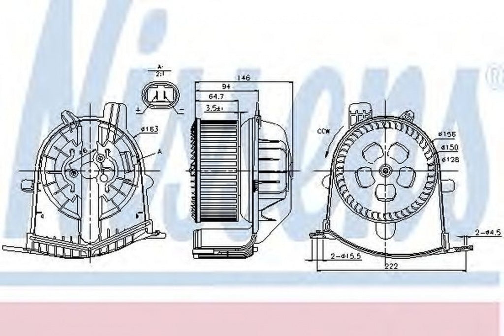 Ventilator habitaclu bord RENAULT Scenic II JM0 1 NISSENS 87038