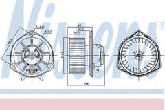 Ventilator habitaclu bord VOLVO V90 combi NISSENS 87168