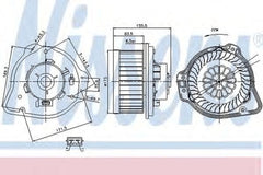 Ventilator habitaclu bord VOLVO XC70 CROSS COUNTRY NISSENS 87020