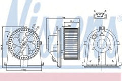 Ventilator habitaclu bord VW GOLF IV 1J1 NISSENS 87022