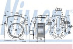 Ventilator habitaclu bord VW GOLF IV Cabriolet 1E7 NISSENS 87176