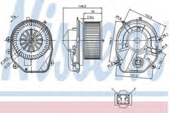 Ventilator habitaclu bord VW PASSAT 3B3 NISSENS 87030