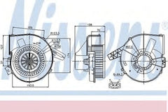 Ventilator habitaclu bord VW POLO 6R 6C NISSENS 87028