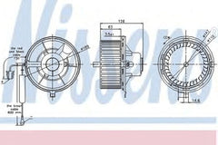 Ventilator habitaclu bord VW POLO CLASSIC 6KV2 NISSENS 87031
