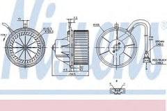 Ventilator habitaclu bord VW TRANSPORTER IV caroserie 70XA NISSENS 87155